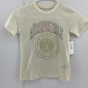 Aeropostale Kids Beige Short Sleeve T Shirt Youth Boys Size Medium